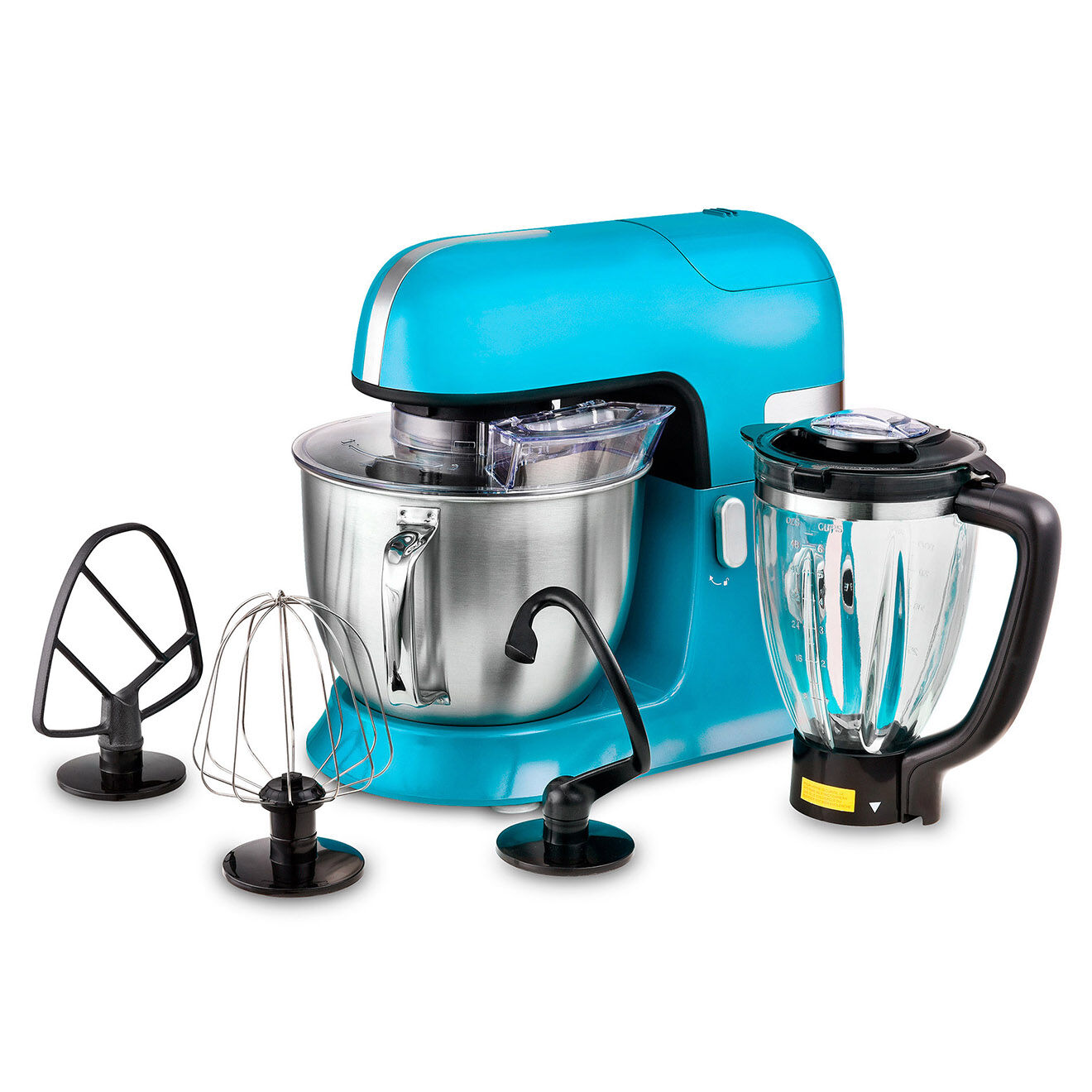 Kitchencook Robot pétrin avec bras amovible à 35° bleu - 6.5 L