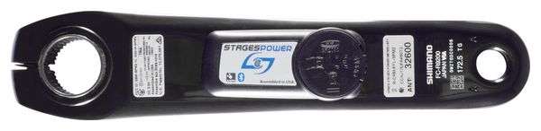 Manivelle Capteur de Puissance Stages Cycling Stages Power L Shimano Dura-Ace R9200 Noir