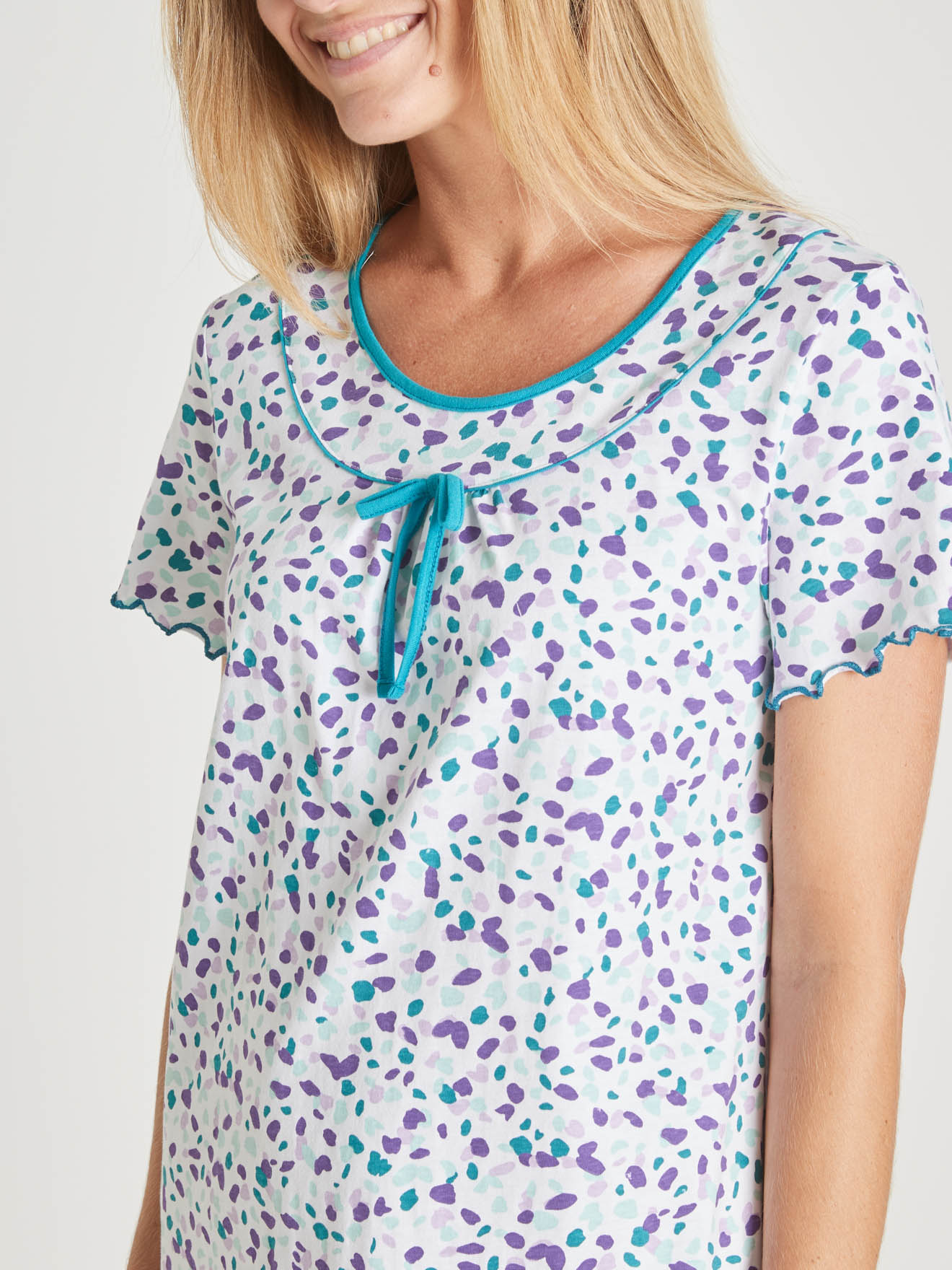 Chemise de nuit manches courtes