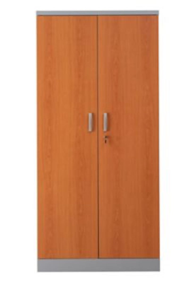 PROREGAL Beetle archiefkast met 4 legplanken, afmetingen (H x B x D): 195 x 92 x 42 cm, zilver & elzenhout