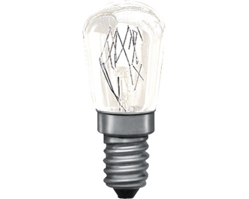 Ovenlamp, hittebestendig tot 300°C, helder, E14/15W, 85 lm, 2300 K, warm wit