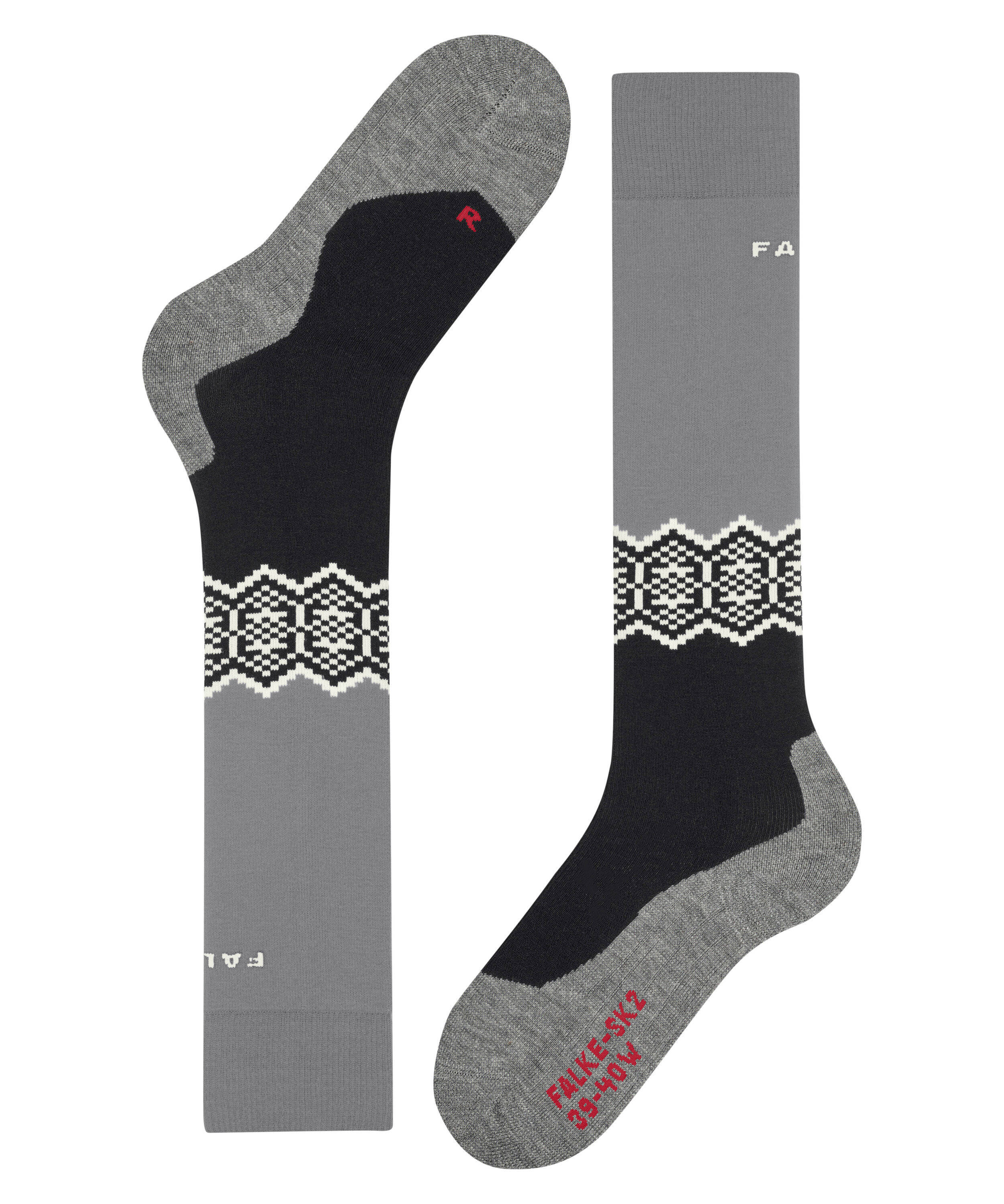 FALKE skisokken SK2 Intermediate grijs