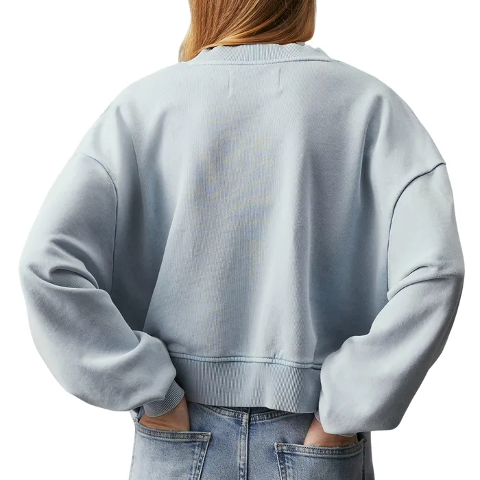Calvin Klein Woven Label Washed V-neck Sweater Dames