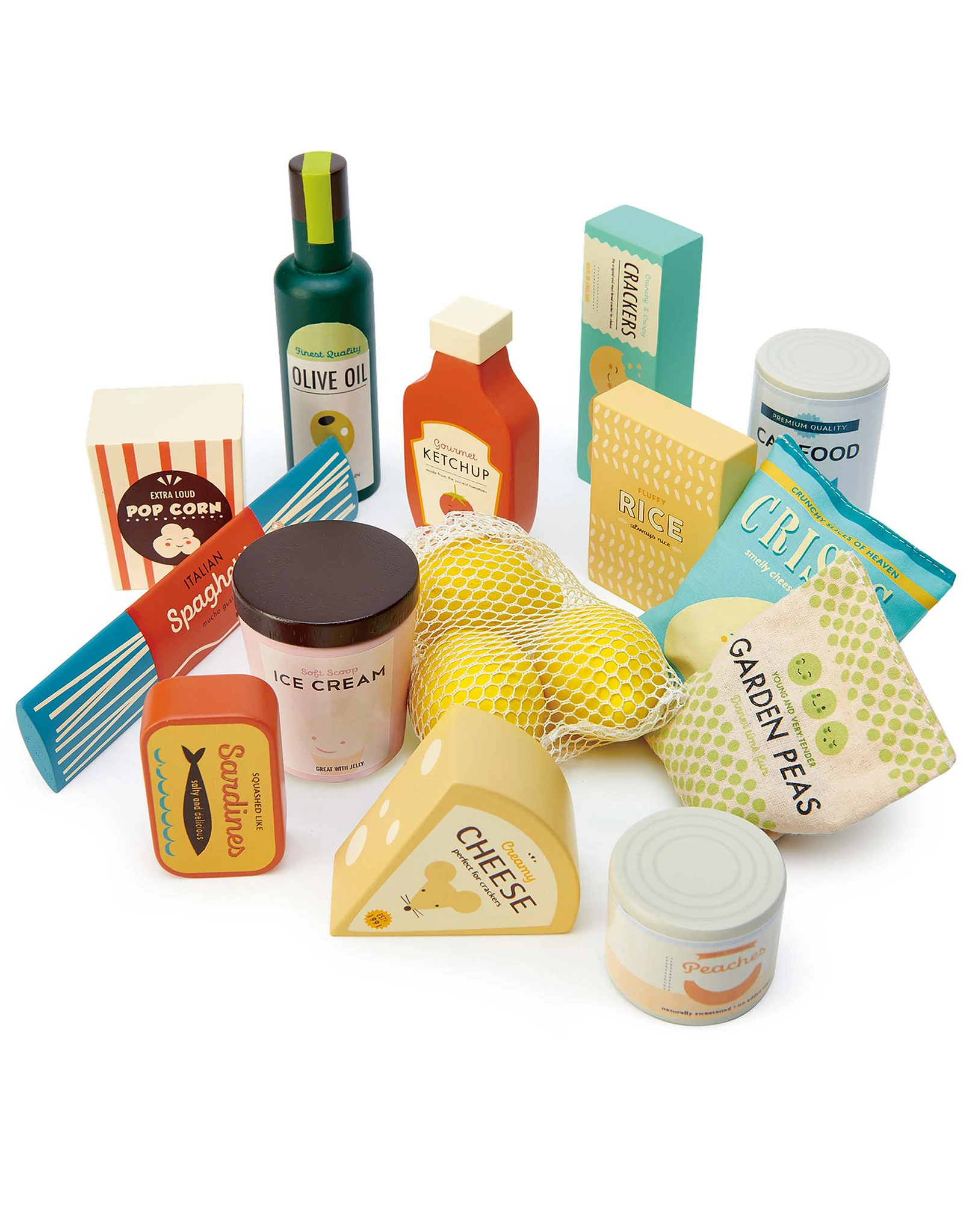 Kaufladen-Zubehör GROCERY-SET 14-teilig