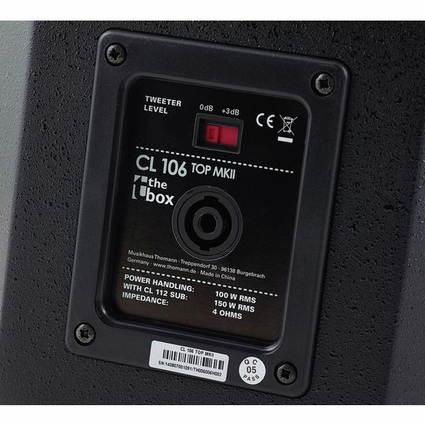 the box CL 106/112MKII Basis Bundle