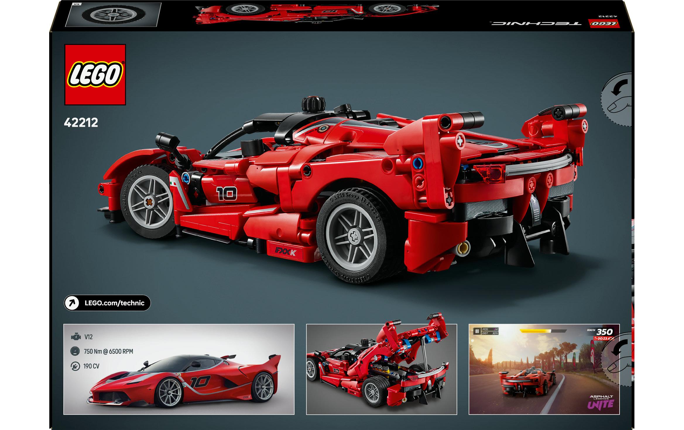 Technic Ferrari FXX K 42212Bauspielzeug mit wirklichkeitsgetreuen Funktionen