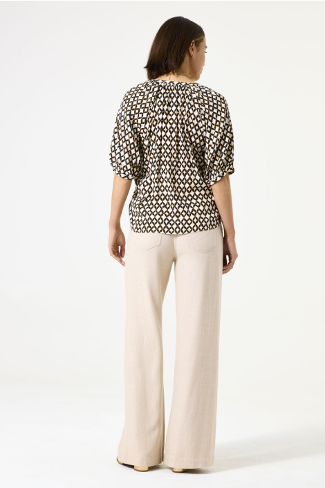 Garcia ecru dames blouse