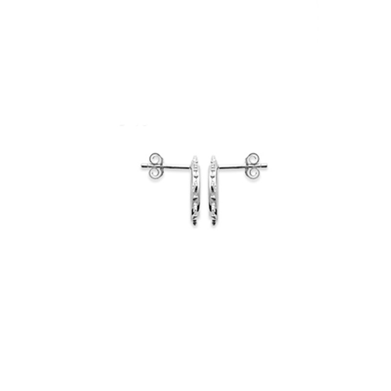 Puces d'oreilles plaqué or ou argent ILONA - Bijoux Privés Discovery