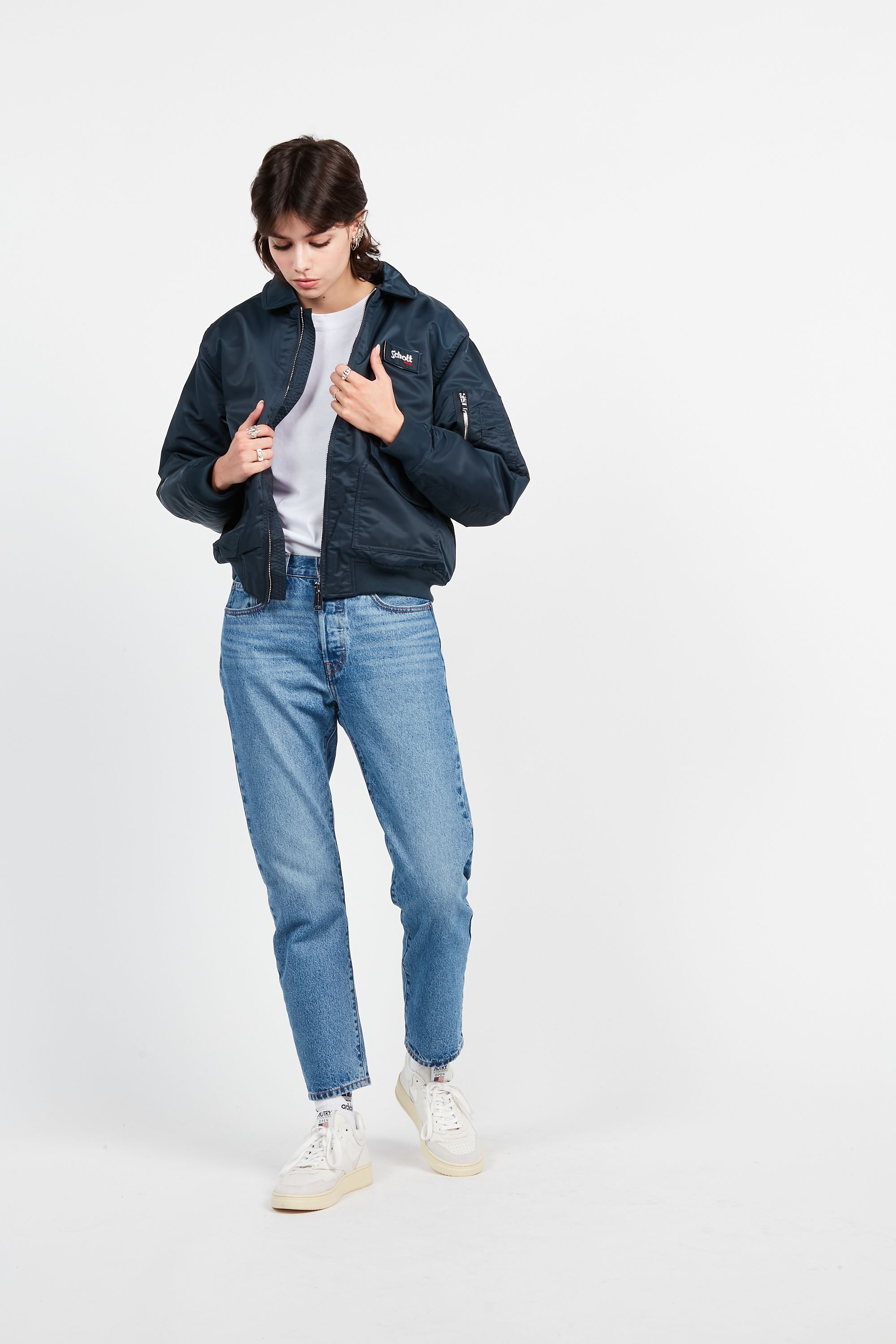 SCHOTT Blouson DANWRS Bleu