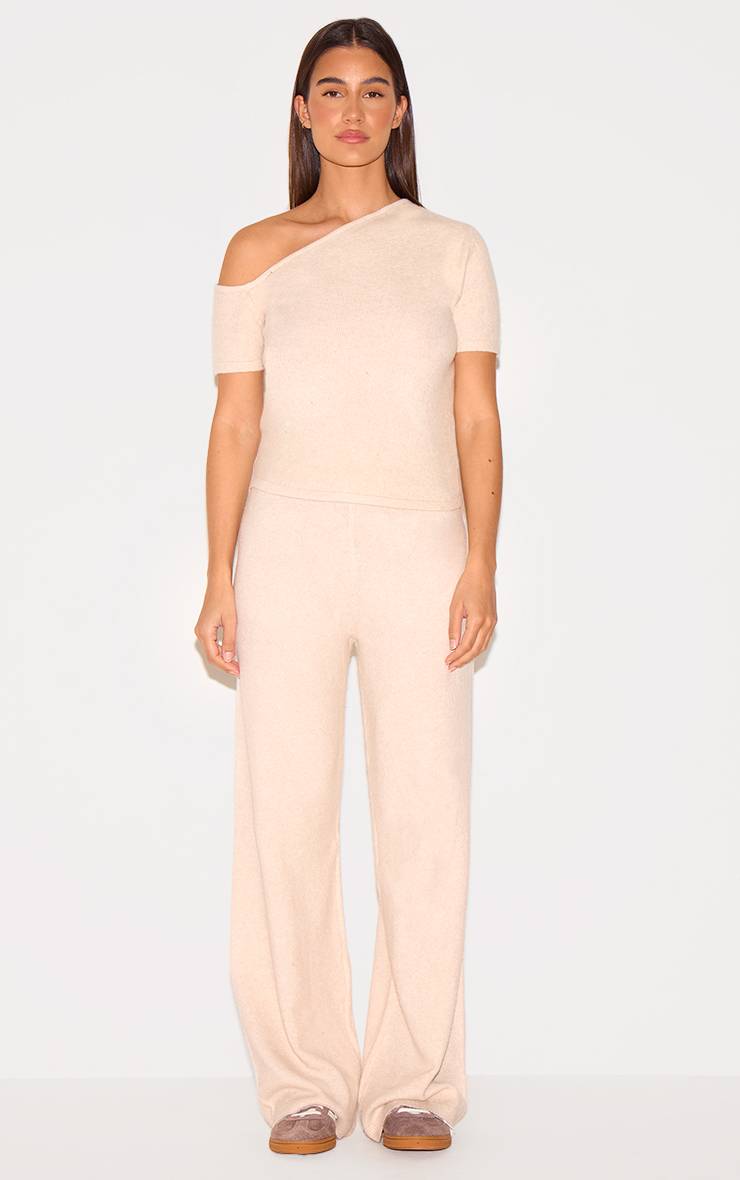 Avoine Pantalon Large En Maille Douce