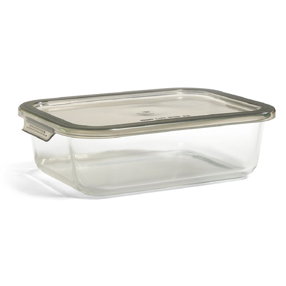 Boîte alimentaire en verre avec couvercle étanche à clips 1,5L