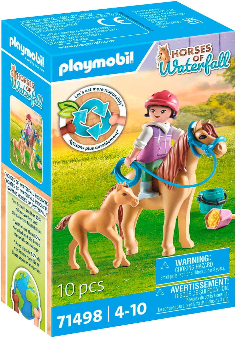 Playmobil® Konstruktions-Spielset »Kind mit Pony und Fohlen (71498), Horses of Waterfall« Made in Europe