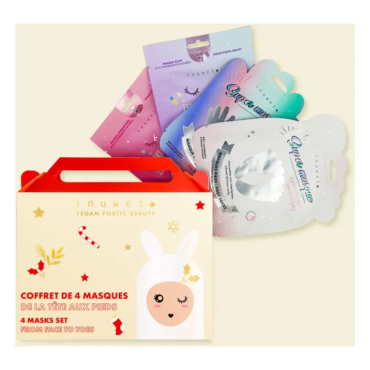 Inuwet Coffret de la tête aux pieds - 4 masques