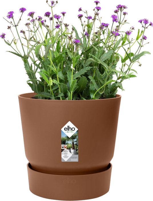 Elho bloempot Greenville bruin D 18,3 H 17,4 cm