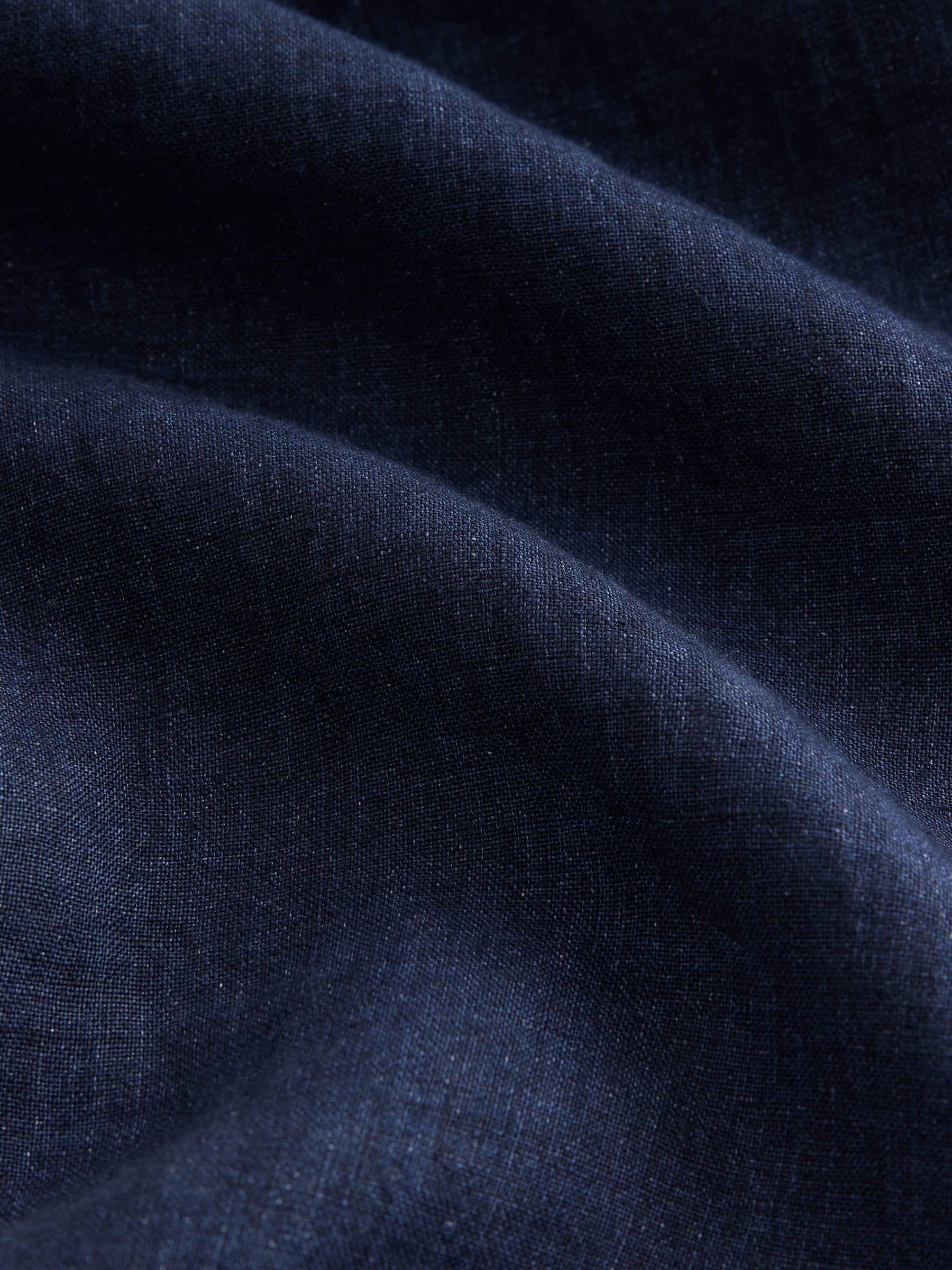 Marineblauw - 100% linnen Signature chino broek