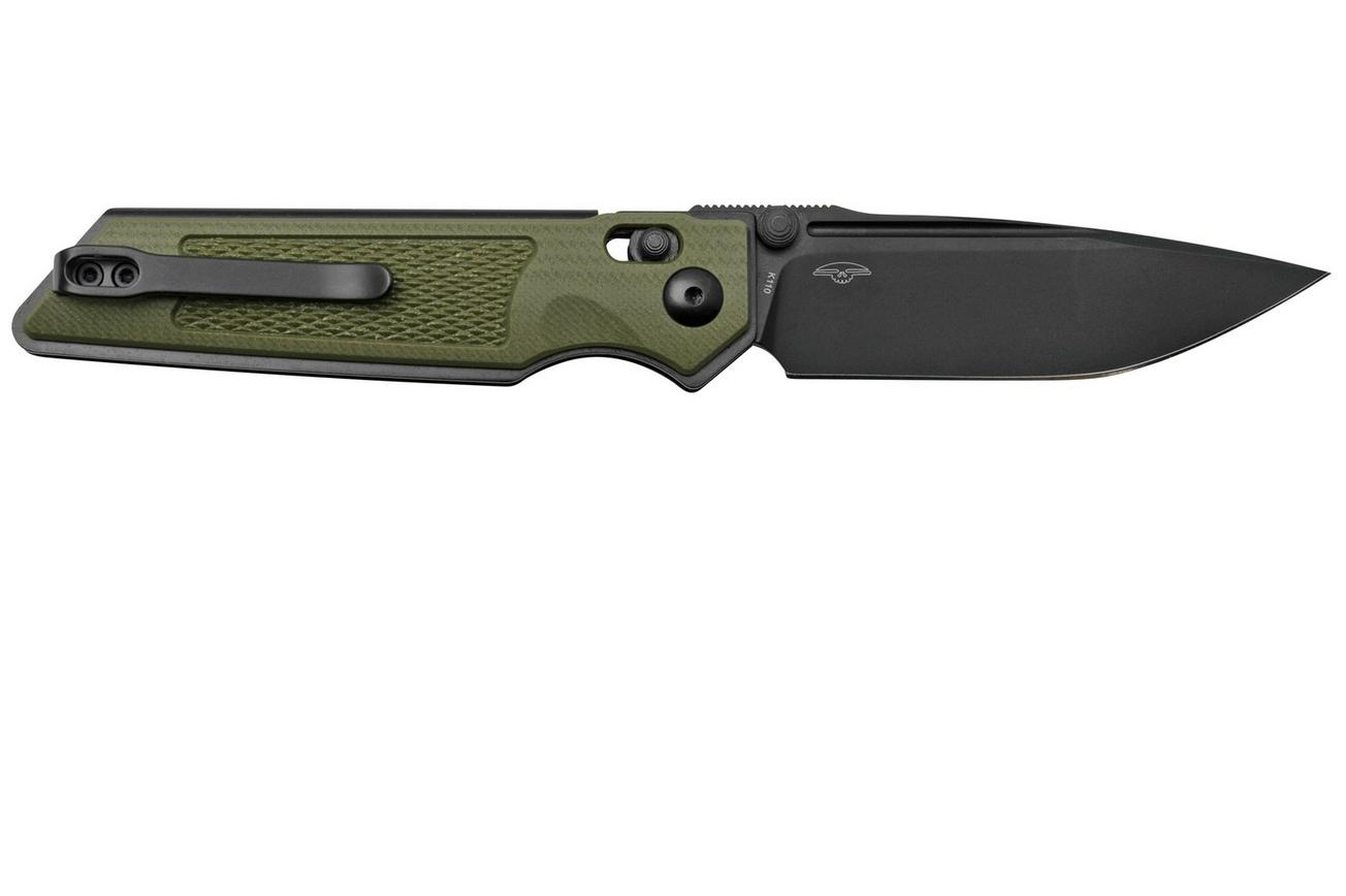 Real Steel Sacra TAC 7712G, K110 Plain Green G10, zakmes