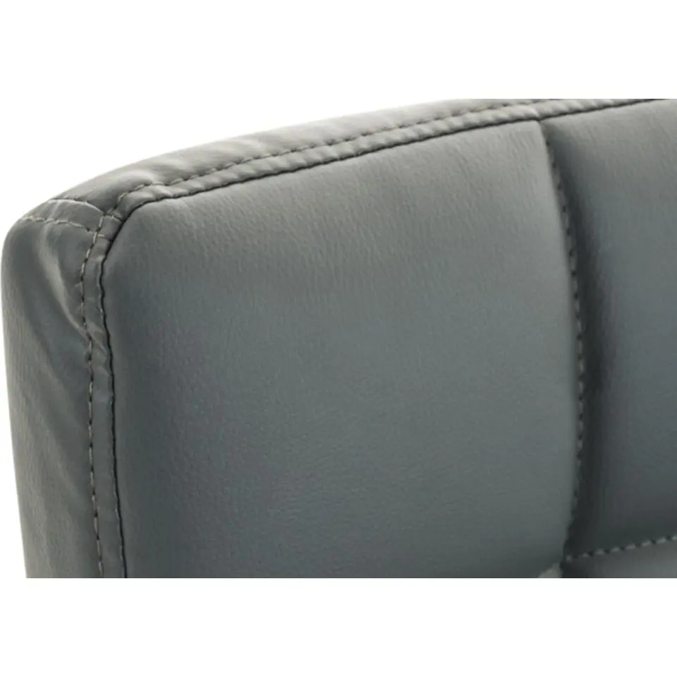 CLP Bureaustoel Deli V2 chroom Frame - Kunstleer - grijs