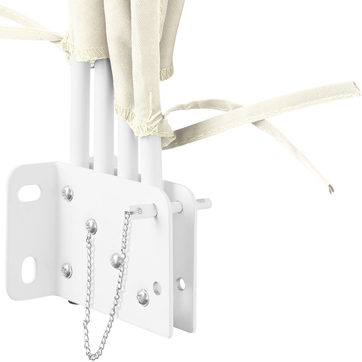 Balkonventilator tectake staal en polyester 140 x 7,5 x 140 cm