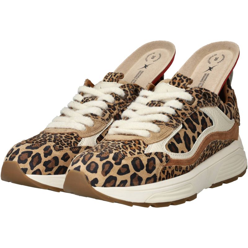Xsensible Milau Stretchwalker Sneakers Bruin Dames