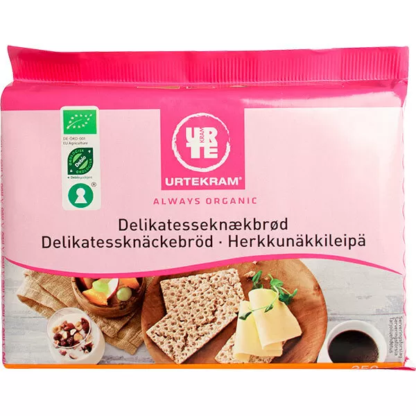 Urtekram Delikatesseknækbrød Ø - 250 g.