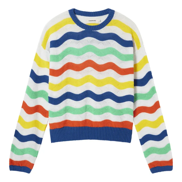 Thinking Mu Pull Jo Rayures | Ecru