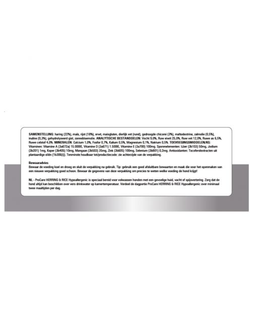 Prins Procare Adult Hypoallergeen Haring&Rijst - Hondenvoer