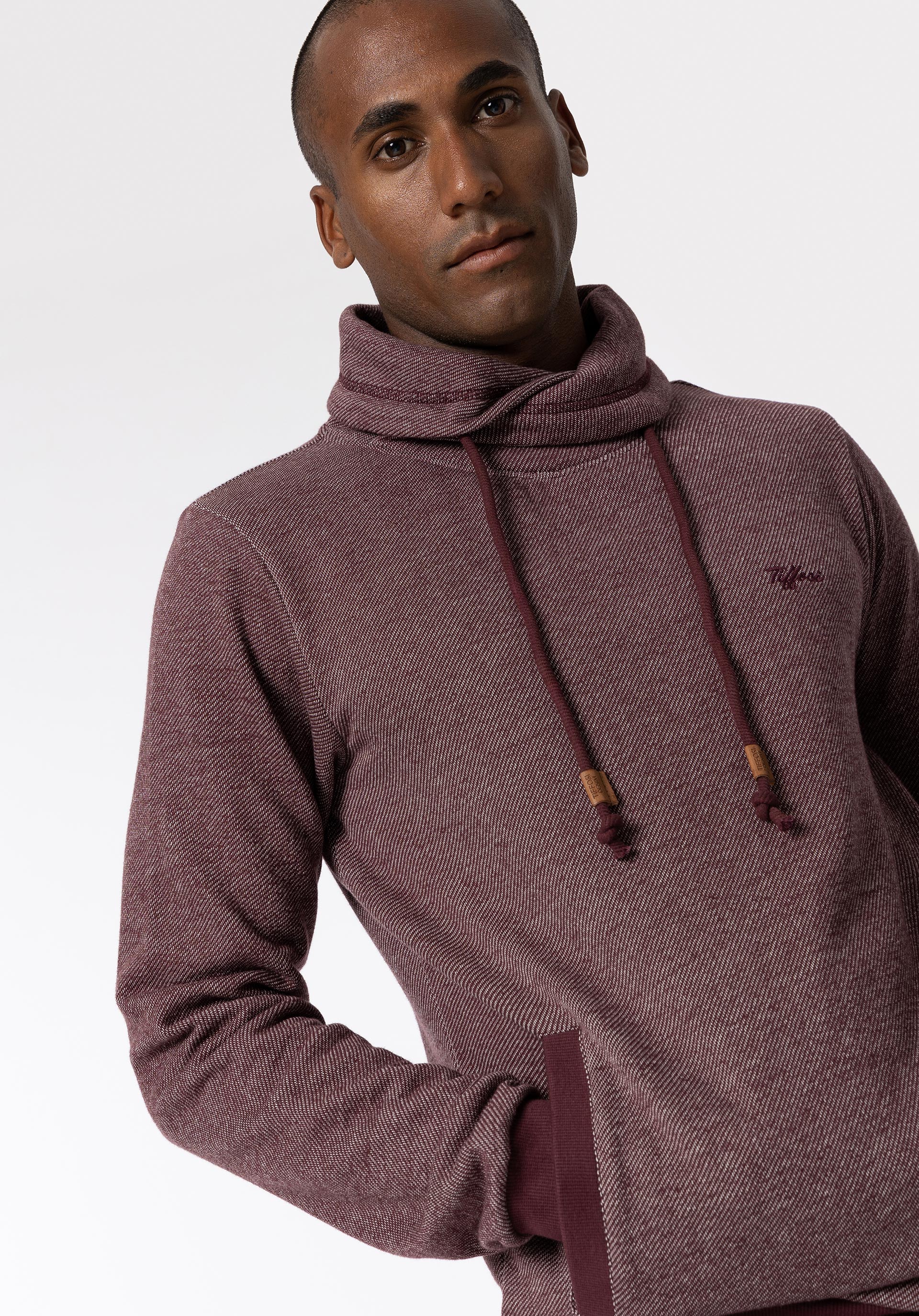 Sweatshirt com Decote Envolvente