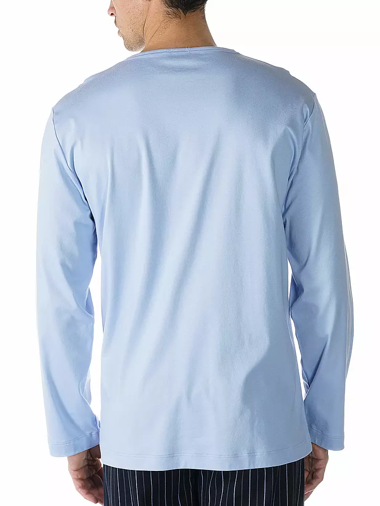 MEY Pyjamashirt blau