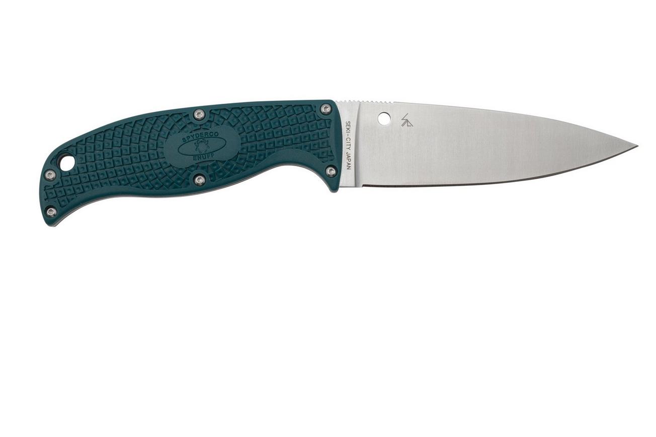 Spyderco Enuff 2 FB31PBL2 K390, Blue FRN, vaststaand mes