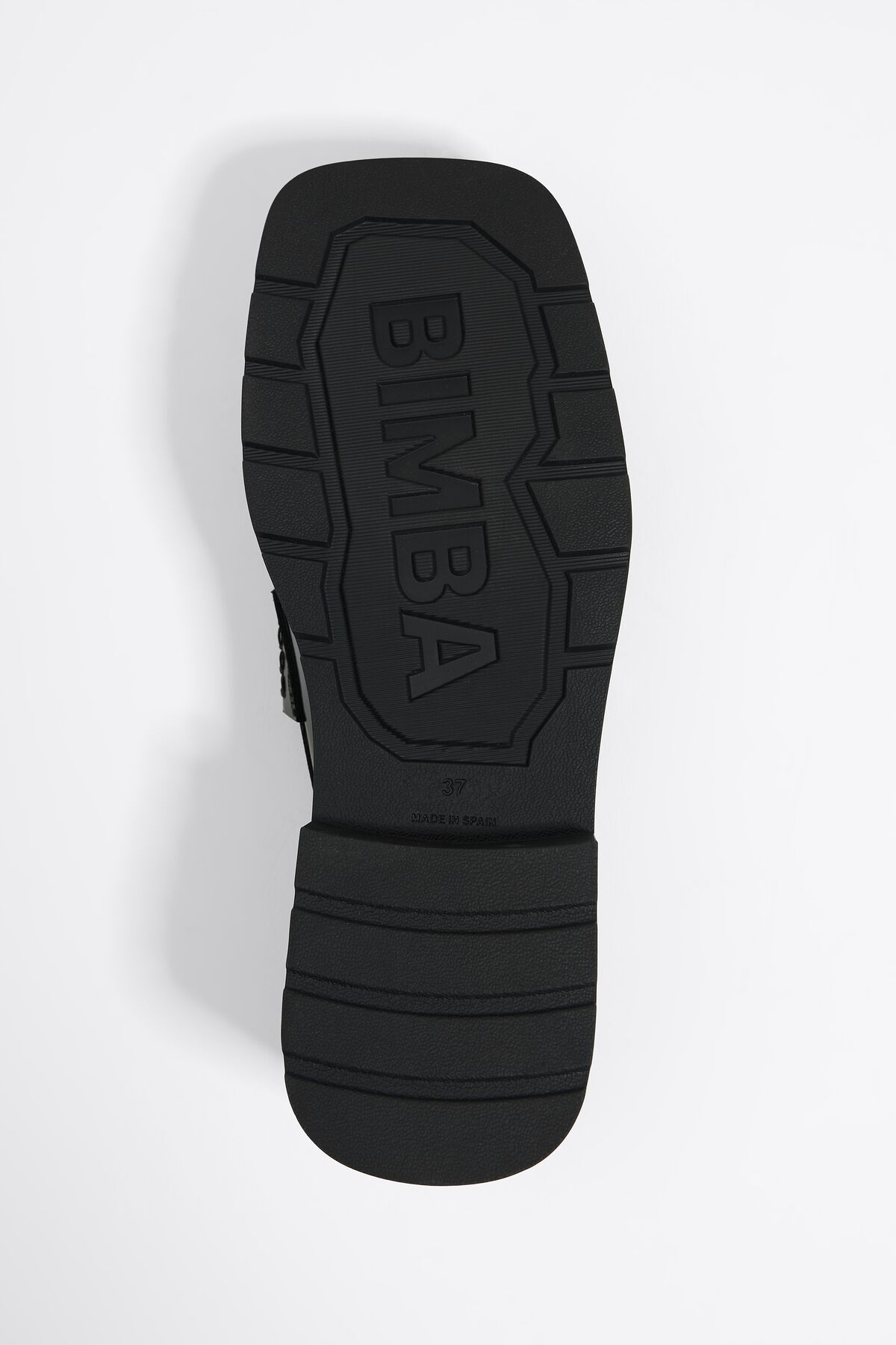 Mocassim de couro preto brilhante
