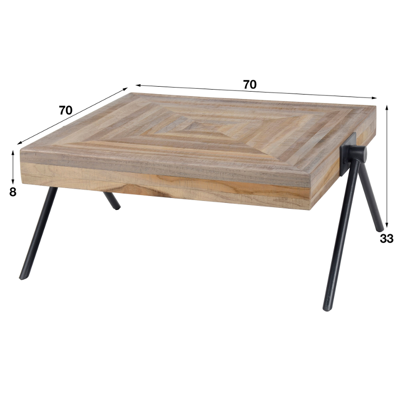 Salontafel Sahara Kruis Klein
