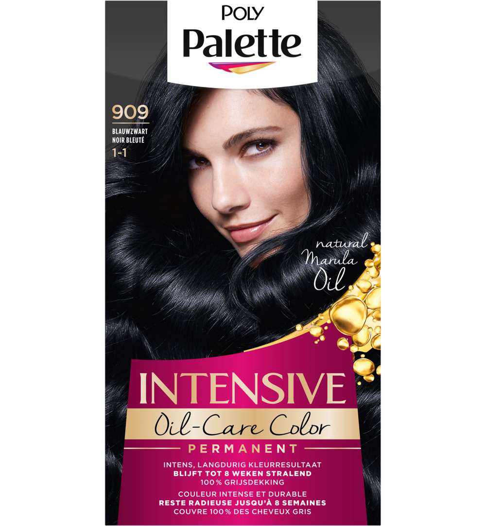 Poly Palette Haarverf – 909 Blauw Zwart (1 stuk)