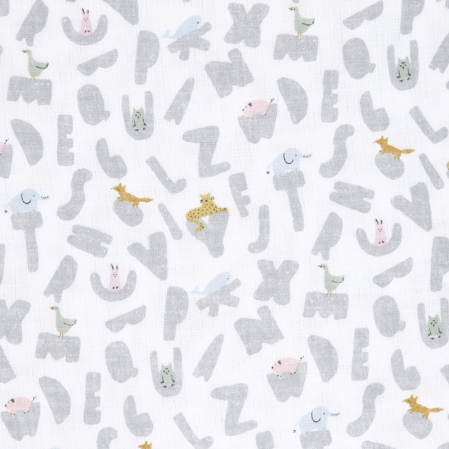 aden + anais™ essentials Pucktuch 4er-Pack alphabet animals