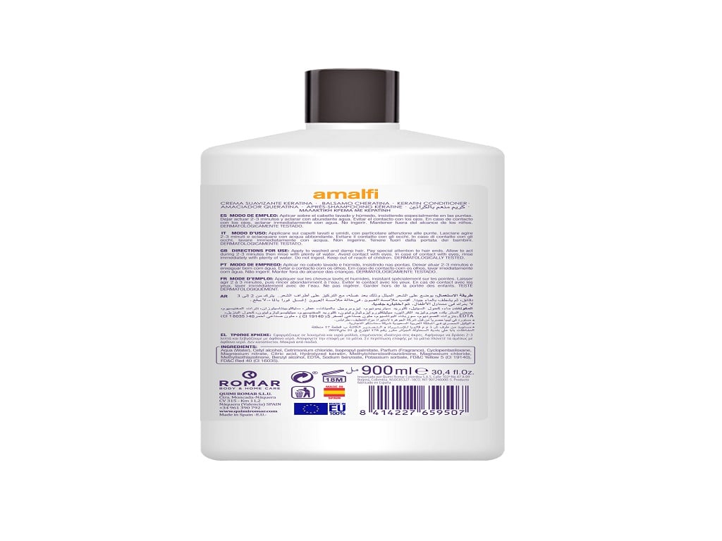 CREME SUAVIZANTE AMALFI KERATINA SD 900ML
