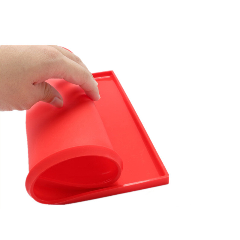 (30x26cm) Silikon Kuchen Roll Matte Anti-Haft Rouladen Backmatte Biskuitrolle Unterlage - Rot