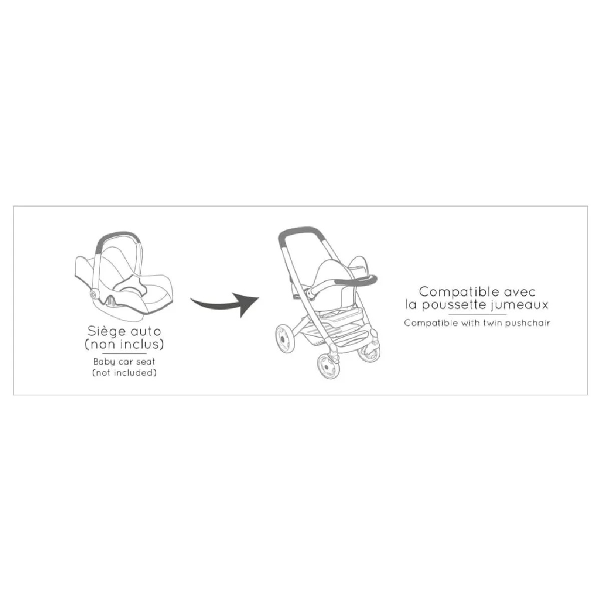 Smoby Poussette Maxi Cosi 3-en-1