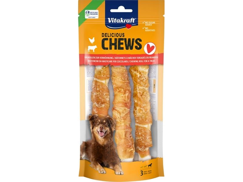 Vitakraft Kaurolle Deli Chews Chicken L, 3 Stk. Kauspass für grosse Hunde