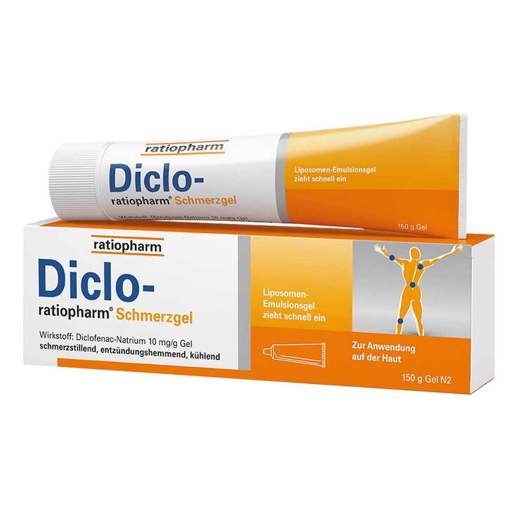 Diclo ratiopharm Schmerzgel - mit Diclofenac, 150 g