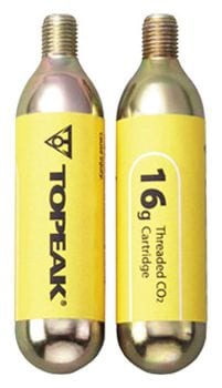 TOPEAK 2 cartouches de CO2 CARTRIDGE 16G
