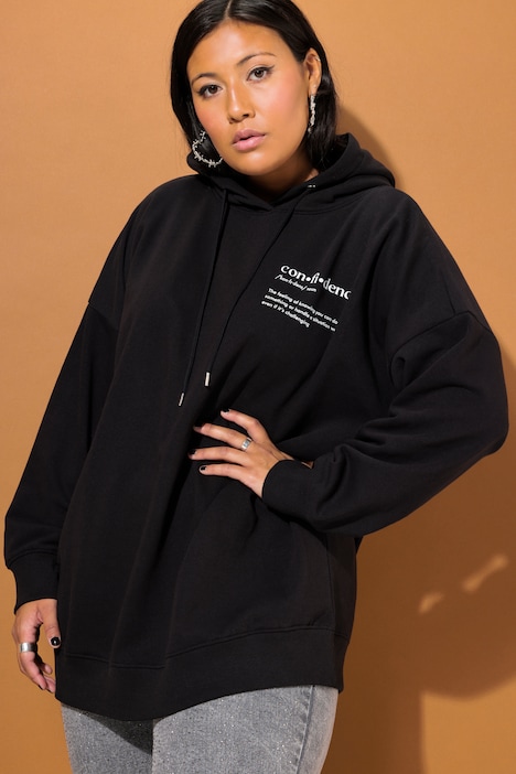 Hoodie, oversized Shape, Rückenprint