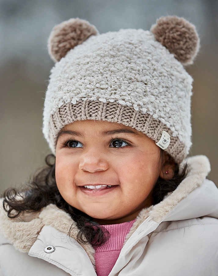 Mütze MINI POMPON in borkemeliert