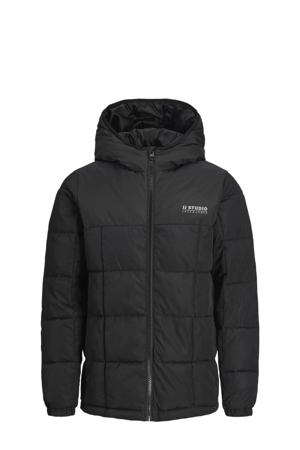 JACK & JONES gewatteerde winterjas zwart