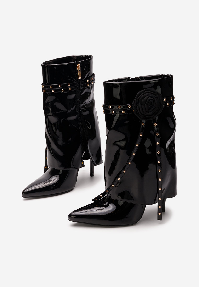 Bottes talons aiguilles noires Erikka
