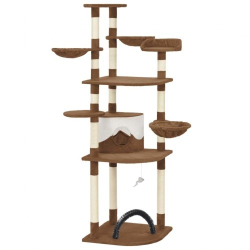 arranhador de sisal marrom para gatos