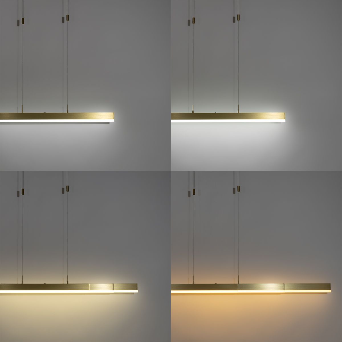 Moderne verstelbare hanglamp goud incl LED - Lamba