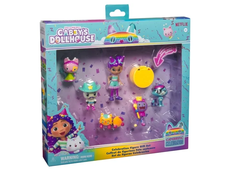 Gabby's Dollhouse Celebration 6 Figure Giftset
