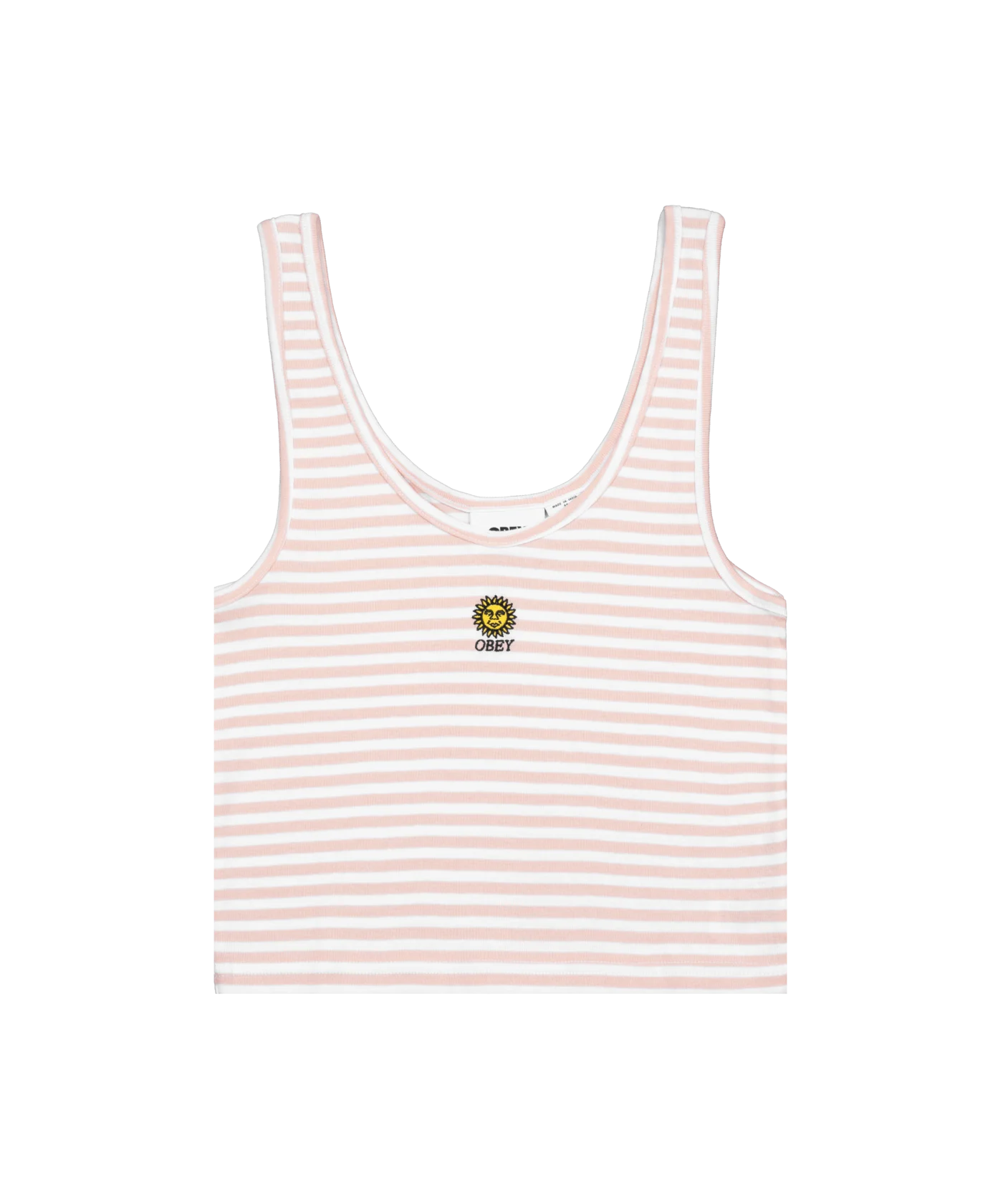 Obey Sunny Stripe Tanktop Damen Rosa