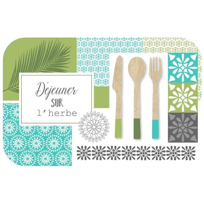 SET DE TABLE 28.5X44 CM OPAQUE CHAMPETRE