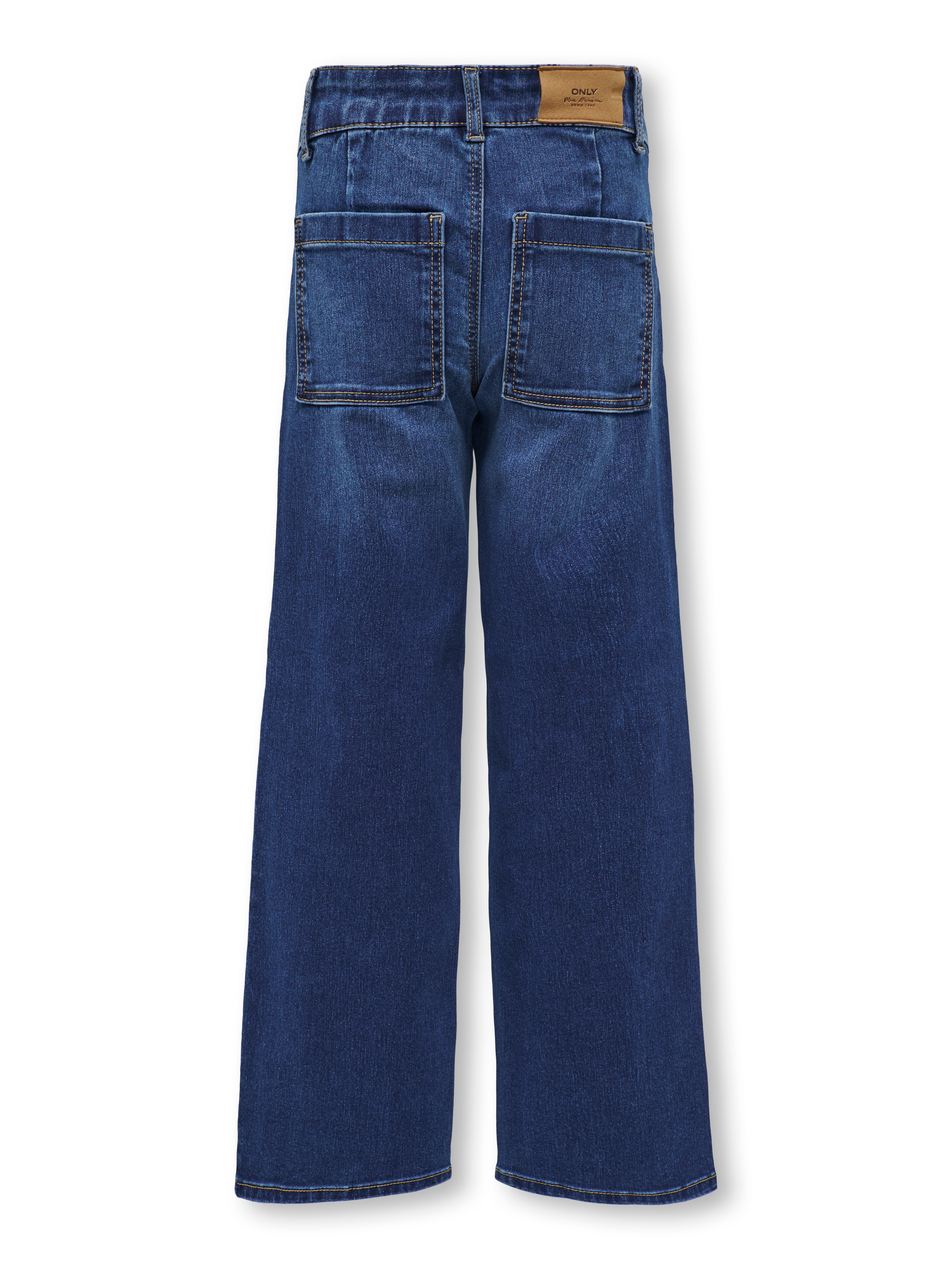 KOGSYLVIE Weiter Beinschnitt Jeans Dark Blue Denim