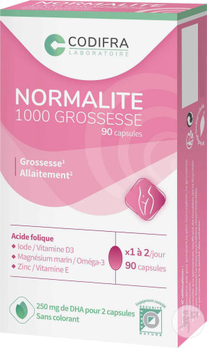 Normalite 1000 Complément Alimentaire Grossesse Et Allaitement 90 Capsules